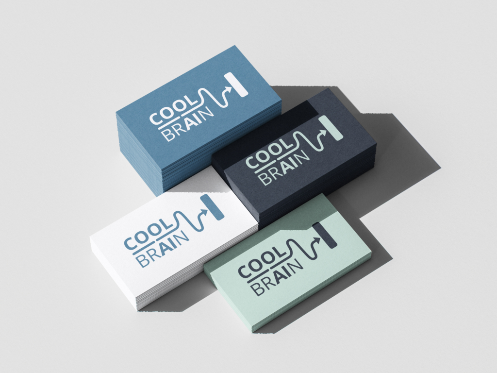 CoolbrAIn Logotype on Color