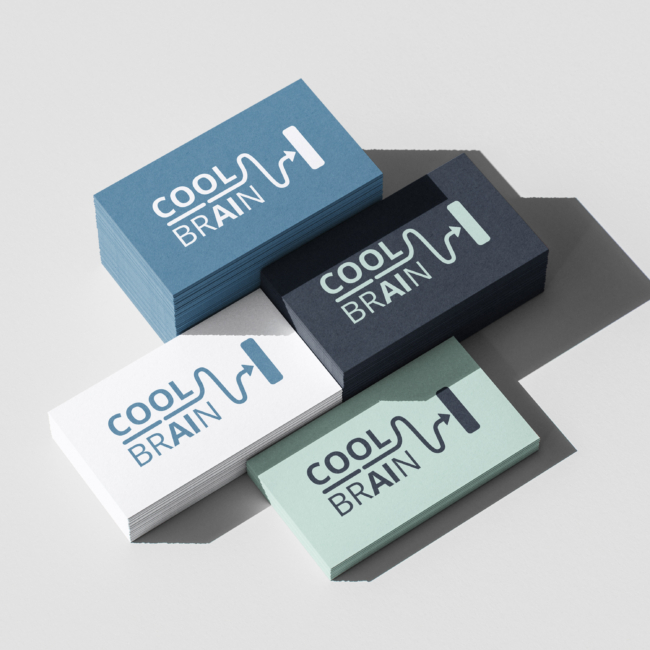 CoolbrAIn Logotype on Color